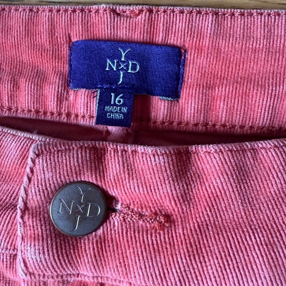 NYDJ Skinny Corduroy Pants Coral Pink Women Size 16 skinny - Picture 4 of 8